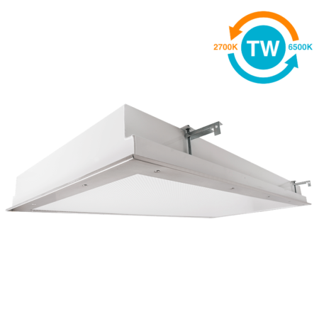 The KURTZON™ KL-FG-TR-LED-TW is a Tunable White 2x4 LED Fixture with Top and Bottom Access suitable for Cleanspaces and Wet Locations.