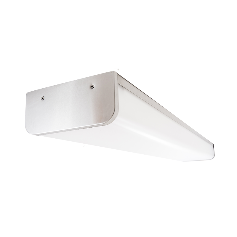 The KURTZON™ FP-VEGA-D-FLUOR is a Sealed 4’ Linear Fluorescent Surface Wrap. It is NSF2 listed for food, splash and non-food areas, is suitable for Wet Locations, and has several mounting options.