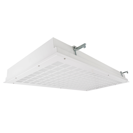 The KURTZON™ IS-FGRS-LED is a 1x4, 2x2 and 2x4 LED Fixture suited for indoor sports applications and Wet Locations. Recessed or surface mounting options available.