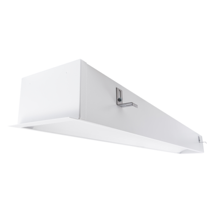 The KURTZON™ ML-GPR-FLUOR is a 6”x46” Recessed Fluorescent Luminaire for patient rooms and Damp Locations.