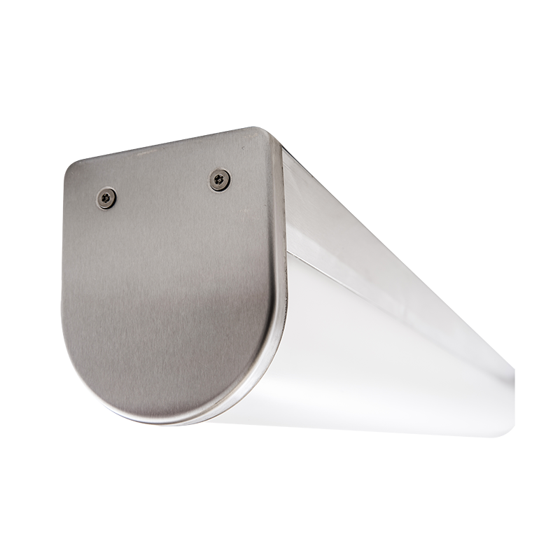 The KURTZON™ VL-VEGA-A-FLUOR is a Vandal Resistant Sealed Surface 4' Fluorescent Wrap Fixture that can be continuous row mounted and is suitable for Wet Locations.