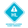 Hazardous Locations Class 1 Division 2 Certified