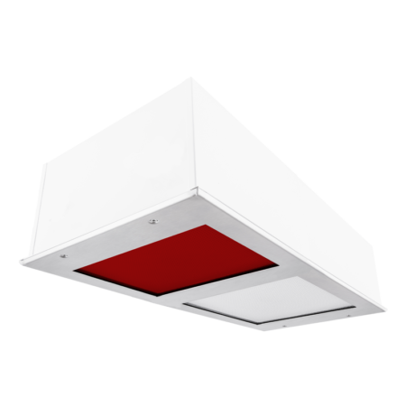 The KURTZON™ DS-FGS-LED 1’x2’ recessed fixture is a Darkroom Safelight With Colored LED Light Sources.