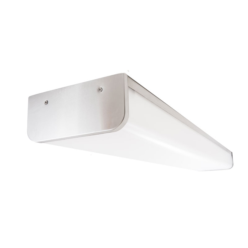The KURTZON™ VL-D-LED is a Vandal Resistant Sealed Surface 4' LED Wrap Fixture with Several mounting options suitable for Wet Locations.