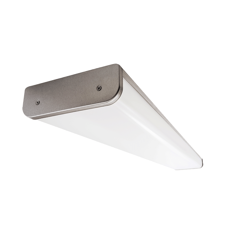 The KURTZON™ VL-C-LED is a Vandal Resistant Sealed Surface 4' LED Wrap Fixture with Several mounting options suitable for Wet Locations.