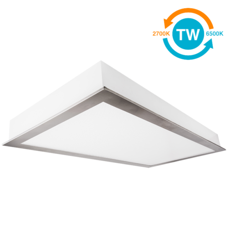 The KURTZON™ L-FGS-EZ-LED-TW is a Tunable White 1x4, 2x2 and 2x4 LED Recessed Fixture With Screwless Door Frame suitable for Cleanspaces and Wet Locations.
