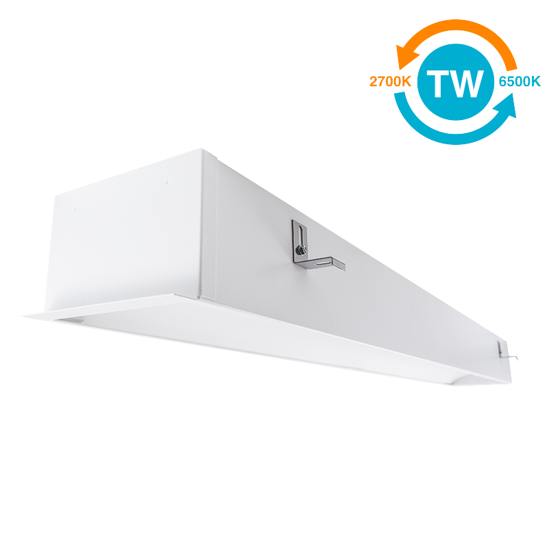 The KURTZON™ ML-GPR-LED-TW is a Tunable White 6”x46” Recessed LED Luminaire designed for Patient Rooms and Damp Locations Available with Low Voltage Controller Setup.