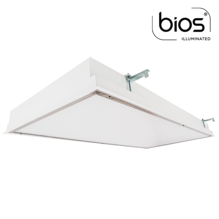 The KURTZON™ WL-FGRS-LED-BIOS is a 1x4, 2x2 and 2x4 BIOS® Recessed LED FIxture for Wet Locations.