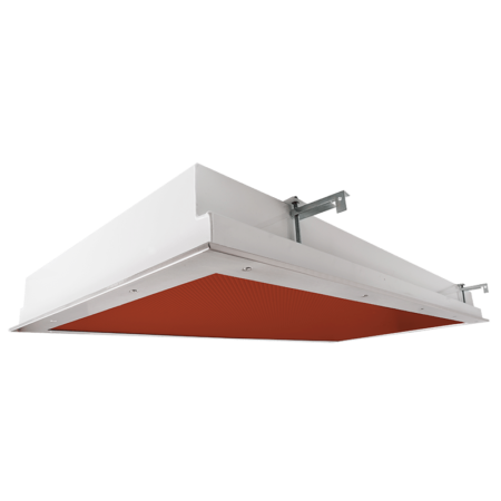 The KURTZON™ KL-R-LED-VIVARIUM is a 1x4, 2x2 and 2x4 Red/White LED Recessed Fixture suitable for Cleanspaces and Wet Locations.