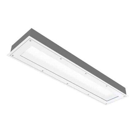 The KURTZON™ MX-R MX-S LED is a 1x4, 2x2 and 2x4 LED Fixture for Medium/Maximum Security Applications designed to be tamper-resistant.