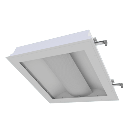 The KURTZON™ VL-SB-BH-LED is an Anti-Ligature 1x4, 2x2, and 2x4 Sealed LED Recessed Basket FIxture suitable for Behavioral Health facilities.