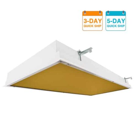 The KURTZON™ EL-R-AMBER-LED-QS is a Recessed 2x2 and 2x4 Amber/White LED Luminaire that is suitable for Wet or Cleanspace Locations