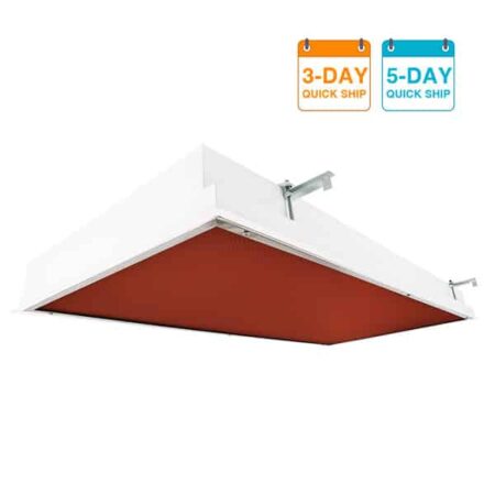 The KURTZON™ EL-R-LED-RED-QS is a Recessed 2x2 and 2x4 Red/White LED Luminaire that is suitable for Wet and Cleanspace Locations.