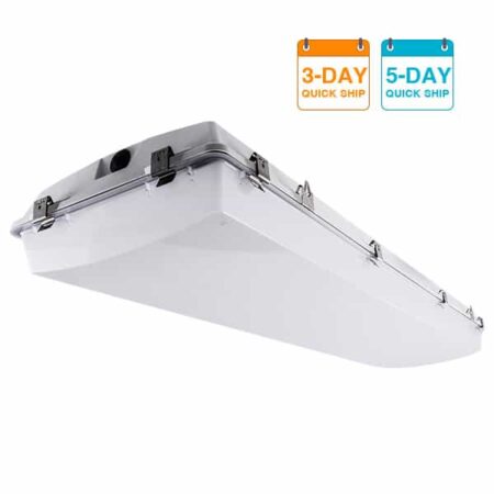 The KURTZON™ FP-SEG-1540-LED-QS is a Food Processing 15” x 4’ Linear Vaportight LED Fixture for Surface or Pendant Mounting. It is NSF listed for food, splash and non-food areas and is suitable for Wet Locations.