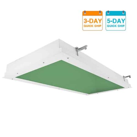 The KURTZON™ ML-OR-LED-GREEN-QS is a 2x4 Recessed High Lumen LED Fixture with RF Filtering For use in Operating and Exam Rooms.