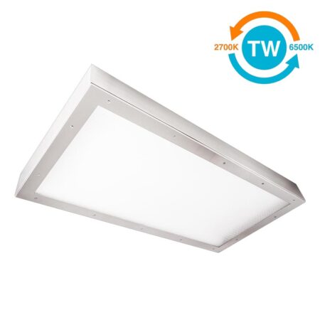 The KURTZON™ KL-S-LED-TW is a Tunable White 1x4, 2x2 and 2x4 White LED Surface Fixture suitable for Cleanspaces and Wet Locations.