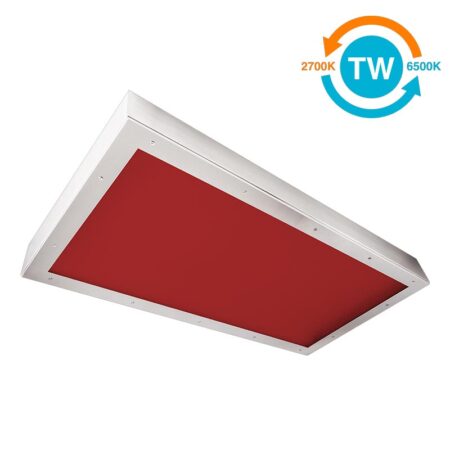 The KURTZON™ KL-S-LED-RED-TW is a Tunable White 1x4, 2x2 and 2x4 Red/White LED Surface Fixture suitable for Cleanspaces and Wet Locations.
