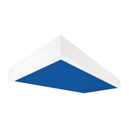 The KURTZON™ EL-S-LED-BLUE 1×4, 2×2 or 2×4 Surface Blue/White LED Wet and Cleanspace Location Luminaire.