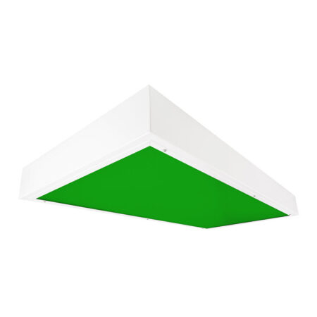 The KURTZON™ EL-S-LED-GREEN 1×4, 2×2 or 2×4 Surface Green/White LED Wet and Cleanspace luminaire.