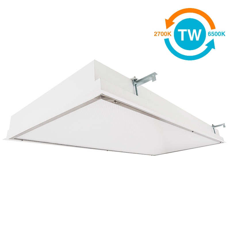 The KURTZON™ EL-R-LED-TW is a Tunable White Recessed 1x4, 2x2 and 2x4 Wet and Cleanspace Location LED Luminaire.