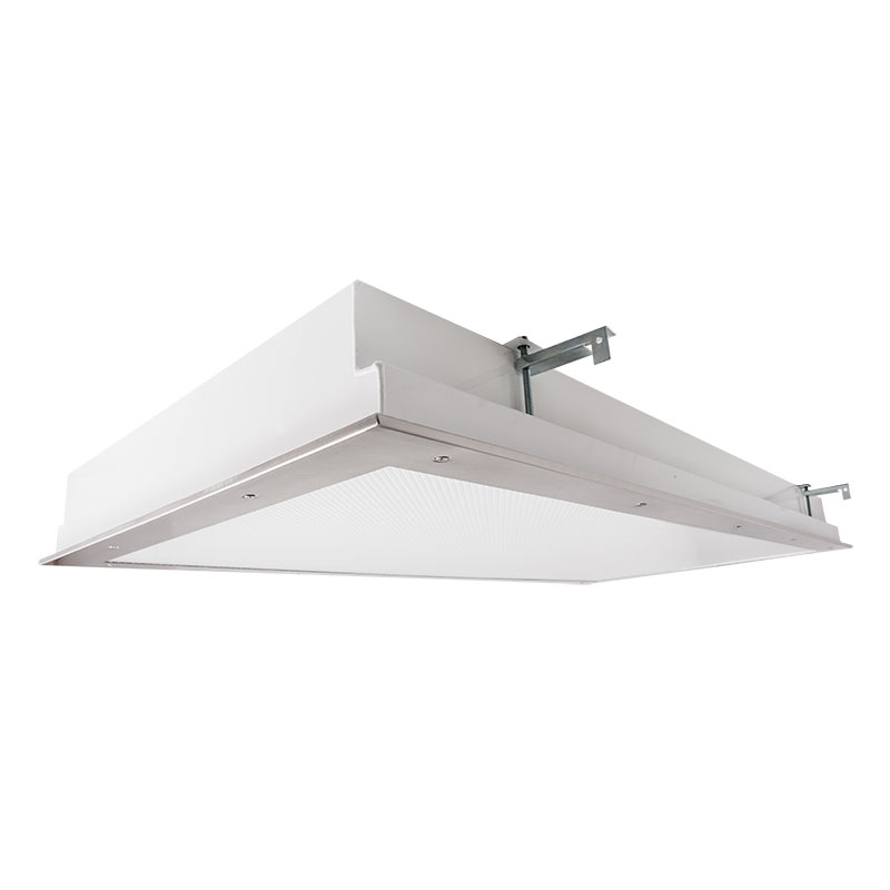The KURTZON™ FP-FGS-FLUOR is a 1x4, 2x2 and 2x4 Fluorescent Fixture that can be Recessed or Surface Mounted. It is NSF listed for food, splash and non-food areas, and is suitable for Wet Locations.