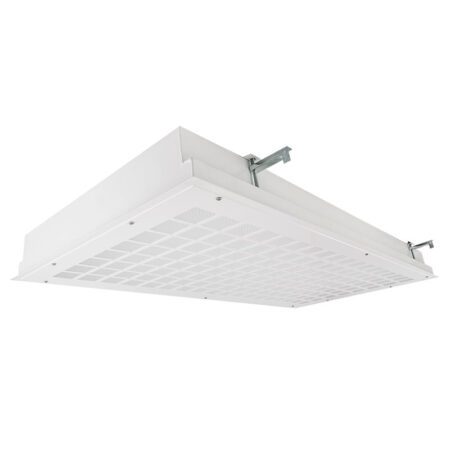 The KURTZON™ IS-FGS-FLUOR is a 1x4, 2x2 and 2x4 Fluorescent Fixture suited for indoor sports applications and Wet Locations with flange, grid, or surface mounting options available.