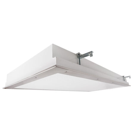 The Kurtson KL-FGS-FLUOR is a 1x4, 2x2 and 2x4 Fluorescent Recessed or Surface Mounted Fixture suitable for Cleanspaces and Wet Locations.