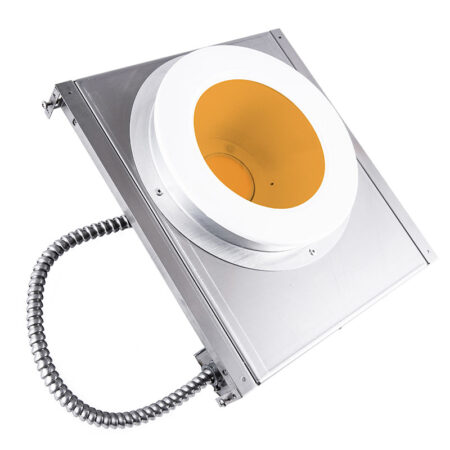 The KURTZON™ KL-SBD-LED-AMBER is a Sealed 6” Aperture Recessed Amber/White LED Downlight for Cleanroom Installations and Wet Locations.