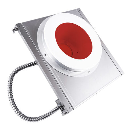 The KURTZON™ KL-SBD-LED-RED is a Sealed 6” Aperture Recessed Red/White LED Downlight for Cleanroom/Containment Installations and Wet Locations.