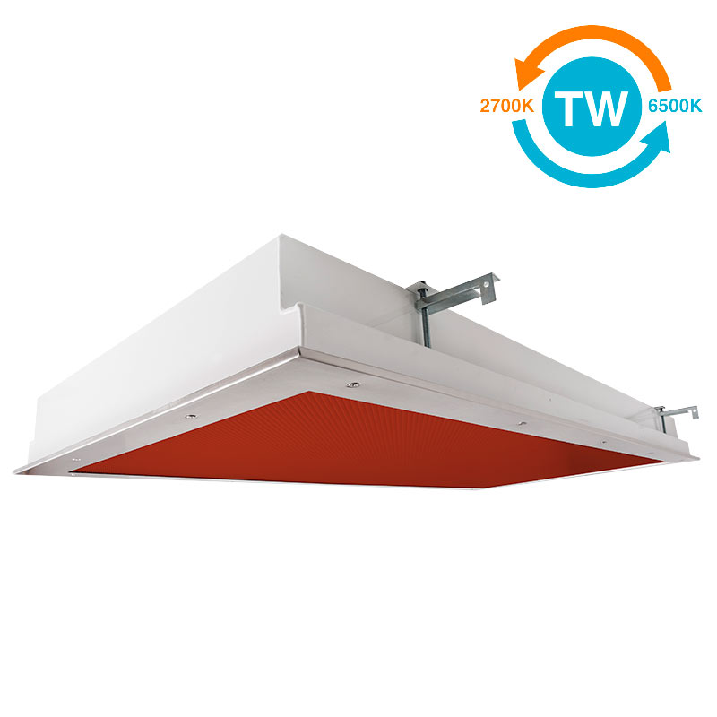 The KURTZON™ KL-R-LED-RED-TW is a Tunable White 1x4, 2x2 and 2x4 Red/White LED Recessed Fixture suitable for Cleanspaces and Wet Locations.