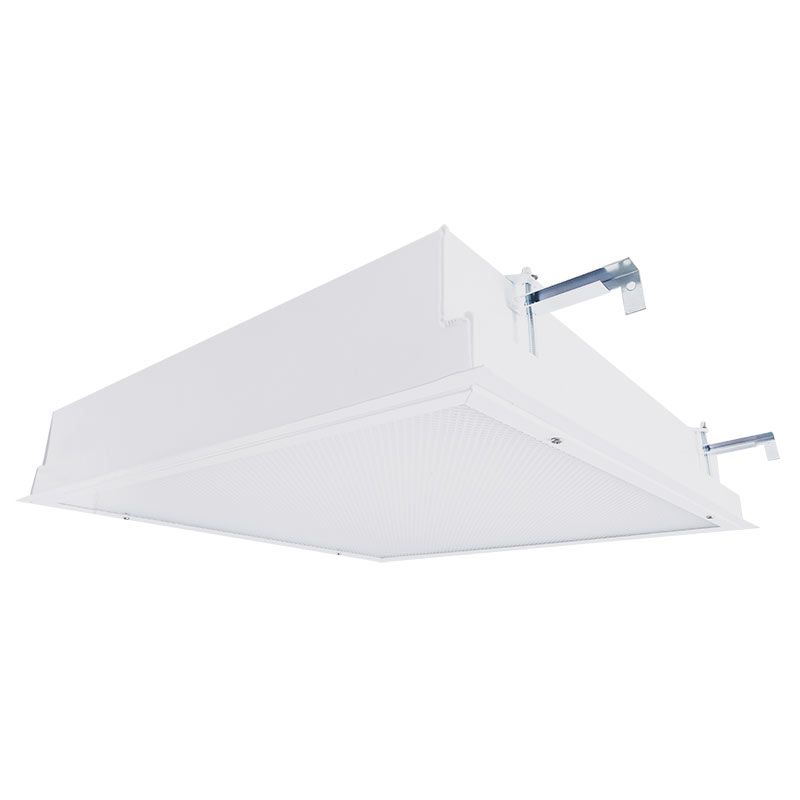 MLE-FG-FLUOR The KURTZON™ MLE-FG-FLUOR is a 1x4, 2x2 and 2x4 Surface & Recessed Fluorescent Luminaire with RF Filtering for use in Patient and Exam Rooms and Wet Locations.