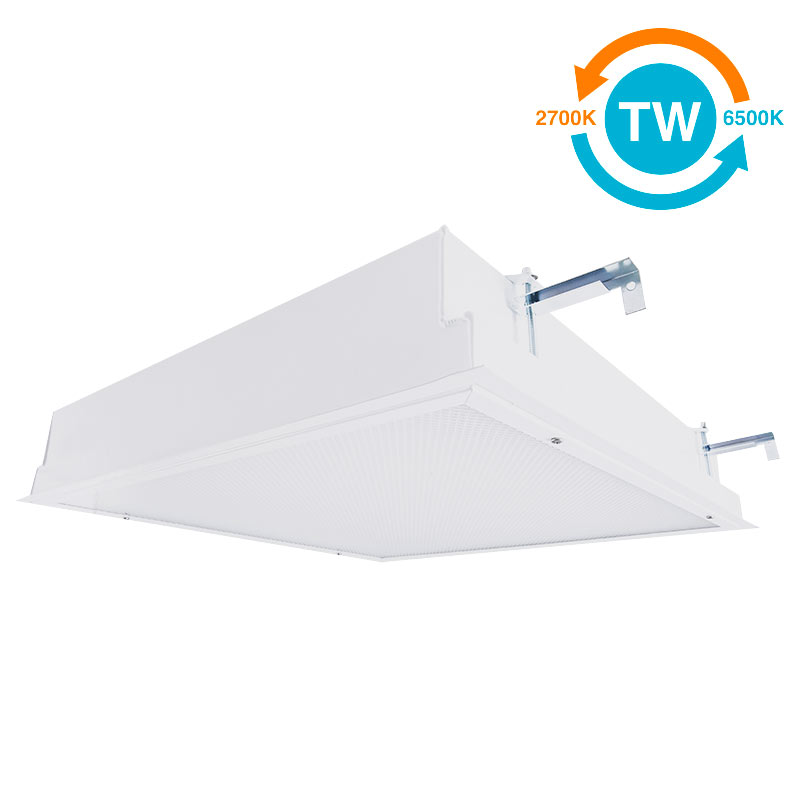 The KURTZON™ ML-ER-LED-TW is a Tunable White 1x4, 2x2 and 2x4 Surface & Recessed High Lumen LED Luminaire with RF Filtering suitable for Cleanspaces and Wet Locations.