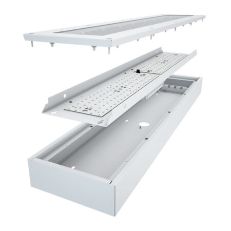 The KURTZON™ MX-S-LED is a 1x4, 2x2 and 2x4 LED Fixture for Medium/Maximum Security Applications designed to be tamper-resistant.