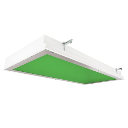 The KURTZON™ TL-R-LED-GREEN is a 1x4, 2x2 and 2x4 Green/White LED Recessed Fixture suitable for Cleanspaces and Wet Locations.